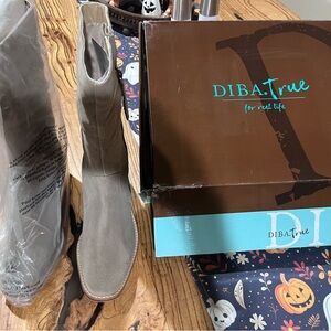 Taupe Suede Boots size 9, never worn.